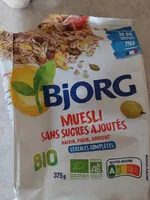 Mängden socker i Bjorg muesli