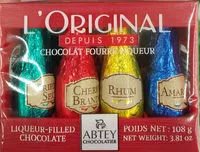 Mängden socker i L'Original chocolat fourré liqueur