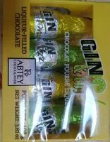 Mängden socker i Gin and co chocolat fourré liqueur