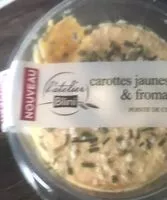 Mängden socker i Carottes jaunes. De Bretagne et fromage. Frais