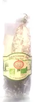 Mängden socker i Saucisson sec pur porc