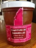 Mängden socker i Confiture de mirabelles a l'eau de vie de mirabelle