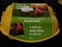 Mängden socker i 6 oeufs des poules élevées en plein air