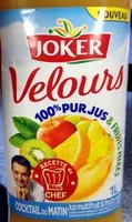 Mängden socker i Velours 100% pur jus & fruits mixés