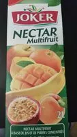 Mängden socker i Nectar de fruits Joker multifruits bouteille 2 l