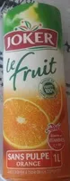 Mängden socker i Le fruit sans pulpe Orange