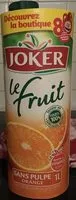 Mängden socker i Le fruit Orange Sans pulpe