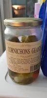 Mängden socker i Cornichons géants