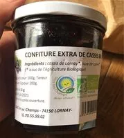 Mängden socker i Confiture extra de cassis bio
