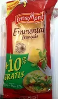 Mängden socker i Emmental français + 10 % gratis (28 % MG)