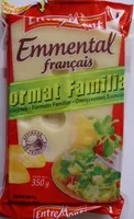 Mängden socker i Emmental français (29 % MG) Format Familial
