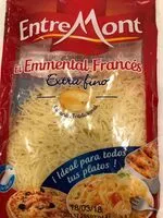 Mängden socker i Queso rallado fino emmental francés