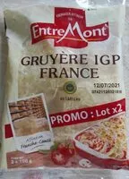 Mängden socker i Gruyère IGP FRANCE