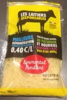 Mängden socker i Emmental fondant Les laitiers responsables