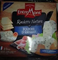 Mängden socker i Raclette nature et fourme d’ambert