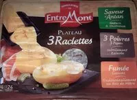 Mängden socker i Plateau 3 raclettes