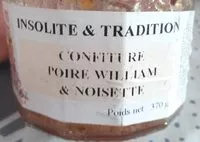 Mängden socker i Confiture poire william & noisette