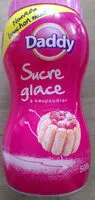 Mängden socker i sucre glace à saupoudrer