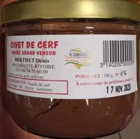 Mängden socker i Civet de Cerf Sauce Grand Veneur