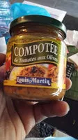 Mängden socker i Compotée de tomates aux olives Louis Martin