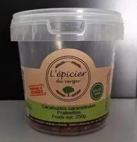 Mängden socker i Cacahuètes caramélisées pralinettes