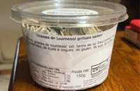 Mängden socker i Graines de tournesol grillés sallees