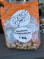 Mängden socker i Arachides en coques grillées