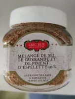 Mängden socker i Mélange de sel de Guérande Et de Piment d'Espelette 10%