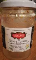 Mängden socker i Sauce tomate au basilic genovese AOP