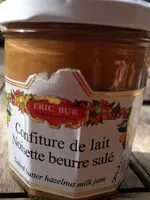 Mängden socker i Confiture de lait noisette beurre salé
