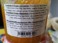Mängden socker i Marmelade d'oranges en tranches