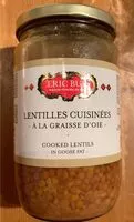 Mängden socker i Lentilles cuisinées