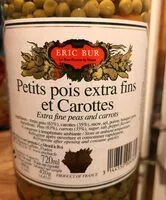Mängden socker i Petits pois extra fins et carottes