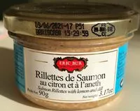 Mängden socker i Rillettes de Saumon au citron et à l'aneth