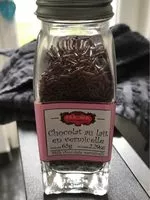Mängden socker i Vermicelle Chocolat Au Lait 5mm 65g