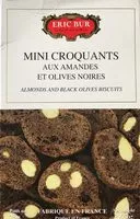 Mängden socker i Mini croquants aux amandes et olives noires