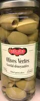 Mängden socker i Olives vertes Gordal dénoyautées
