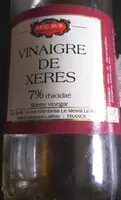 Mängden socker i vinaigre de xeres