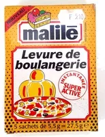 Mängden socker i Levure de boulangerie