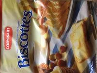 Mängden socker i Biscottes