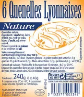 Mängden socker i Quenelle nature