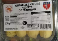Mängden socker i Quenelles nature recette de tradition