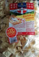 Mängden socker i Ravioli 4 fromages Ecochard