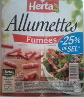Mängden socker i Allumettes, Fumées (- 25 % de Sel)