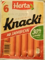 Mängden socker i Knacki au jambon