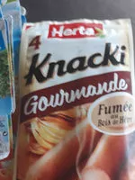 Mängden socker i knacki gourmande