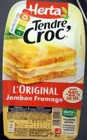 Mängden socker i Tendre Croc' L'Original Jambon Fromage -25% de Sel
