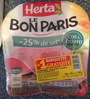 Mängden socker i Le Bon Paris (- 25 % de sel, Cuit à l'Étouffée) 4 Tranches + 1 Barquette Gratuite
