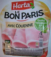Mängden socker i Le Bon Paris, Avec Couenne (4 Tranches)