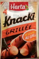 Mängden socker i 4 Knacki, Grillée